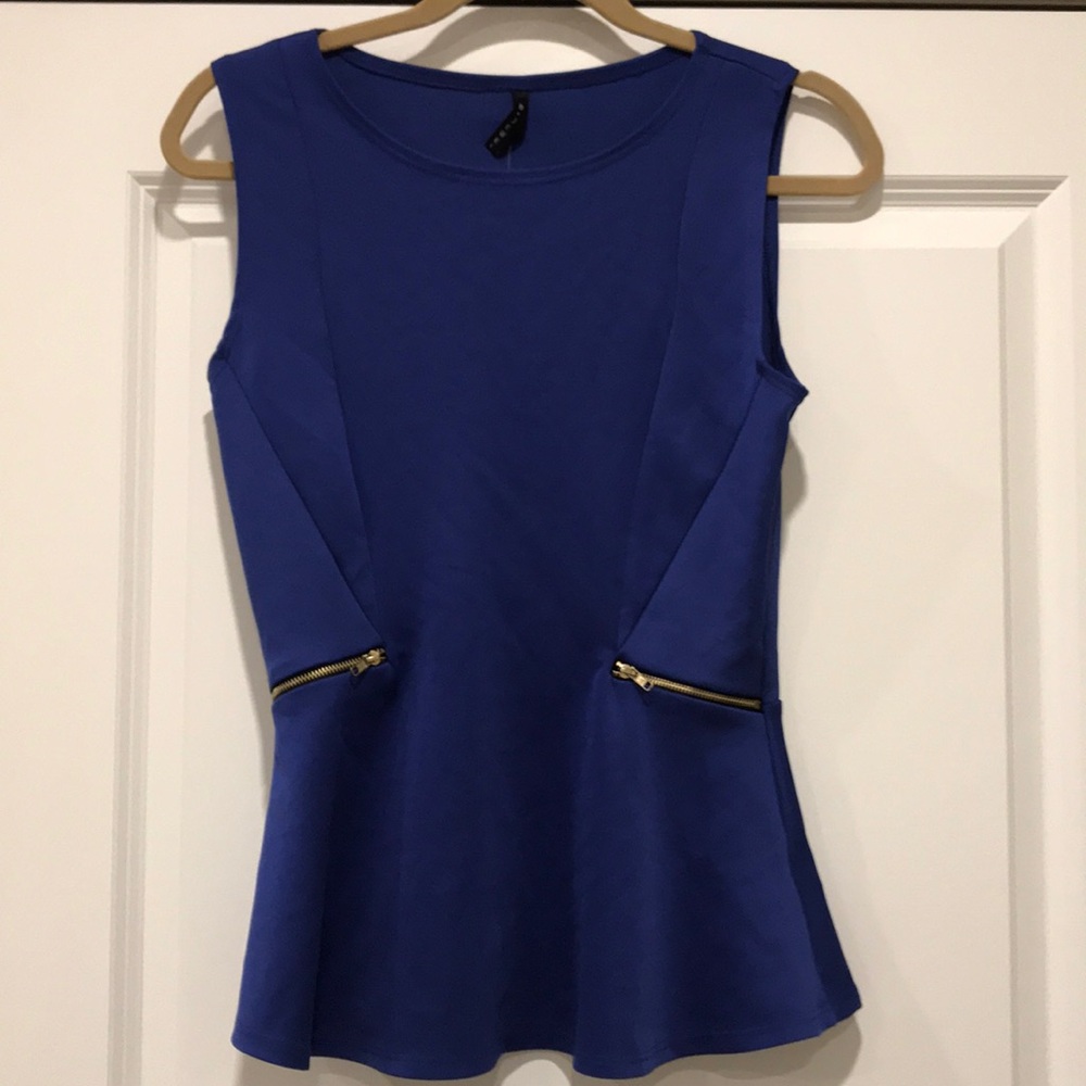 Royal blue blouse